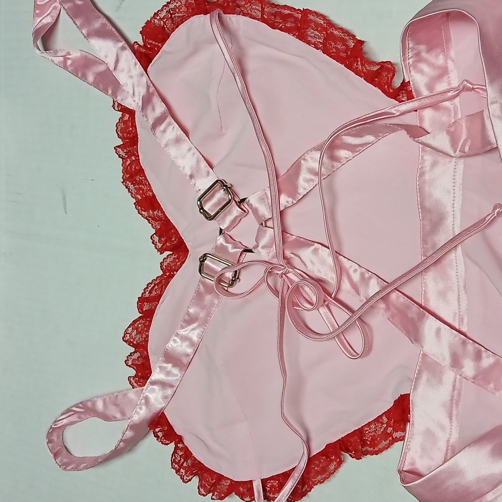 Dolls Kill Trickz N' Treatz Sexy Nurse Satin Mini Dress Costume COMPLETE Size XL - Picture 9 of 12